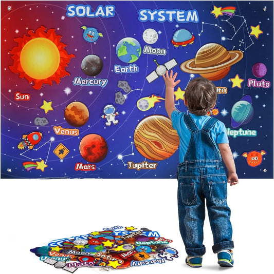 Felt Board Story Set Learning Activities Outer Space , Zoo Animals, Dinosaur , World Map