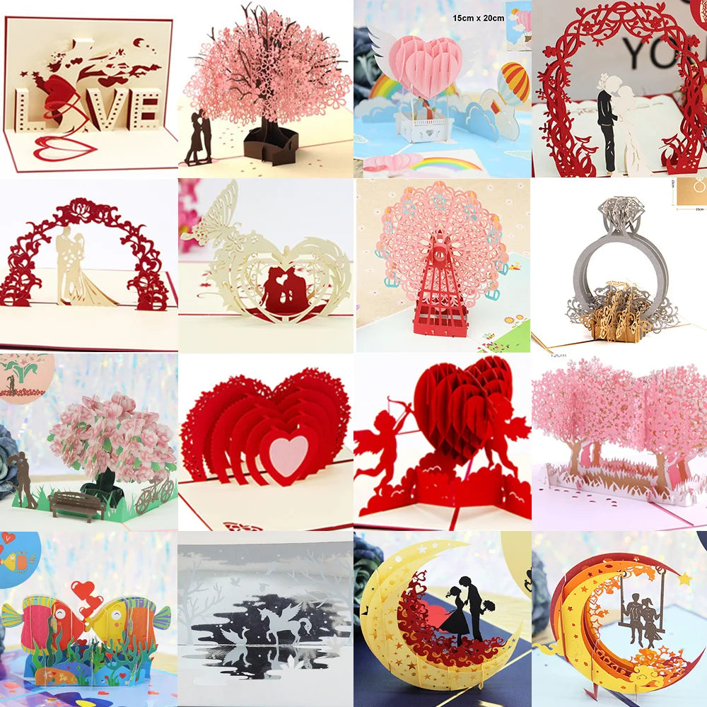 3D Pop UP Valentine's Day Cards