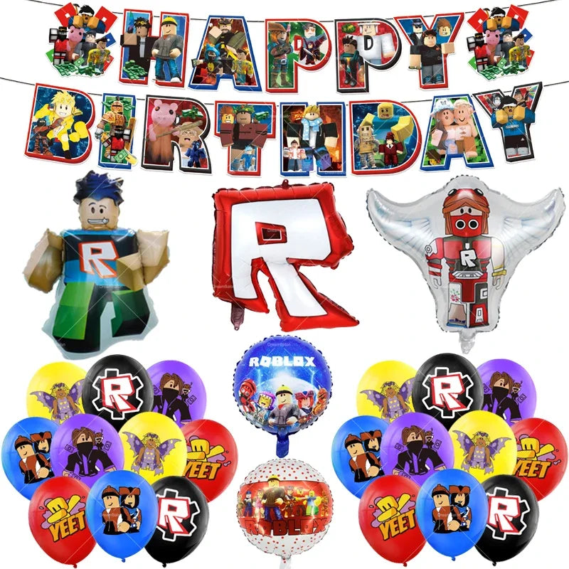 Roblox Birthday Party Decorations