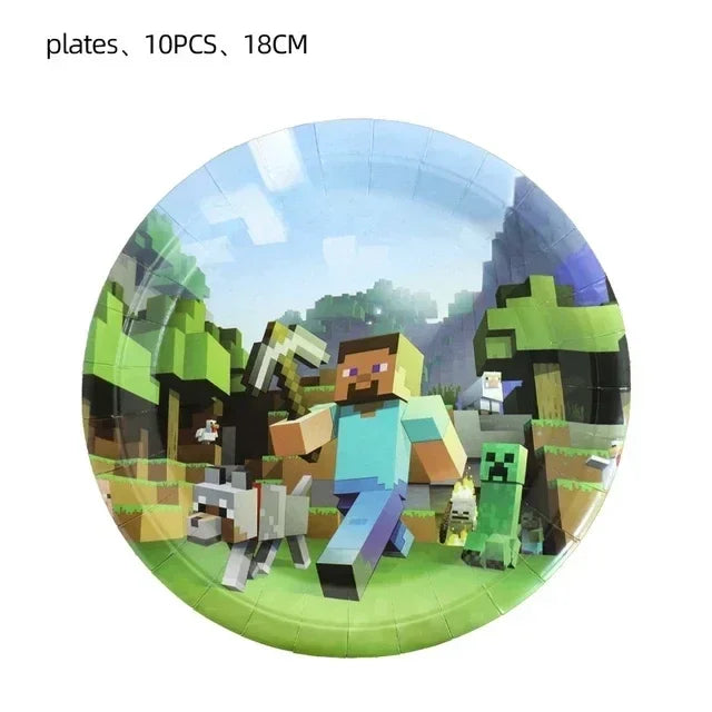 Minecraft Balloons Birthday Party Decoration