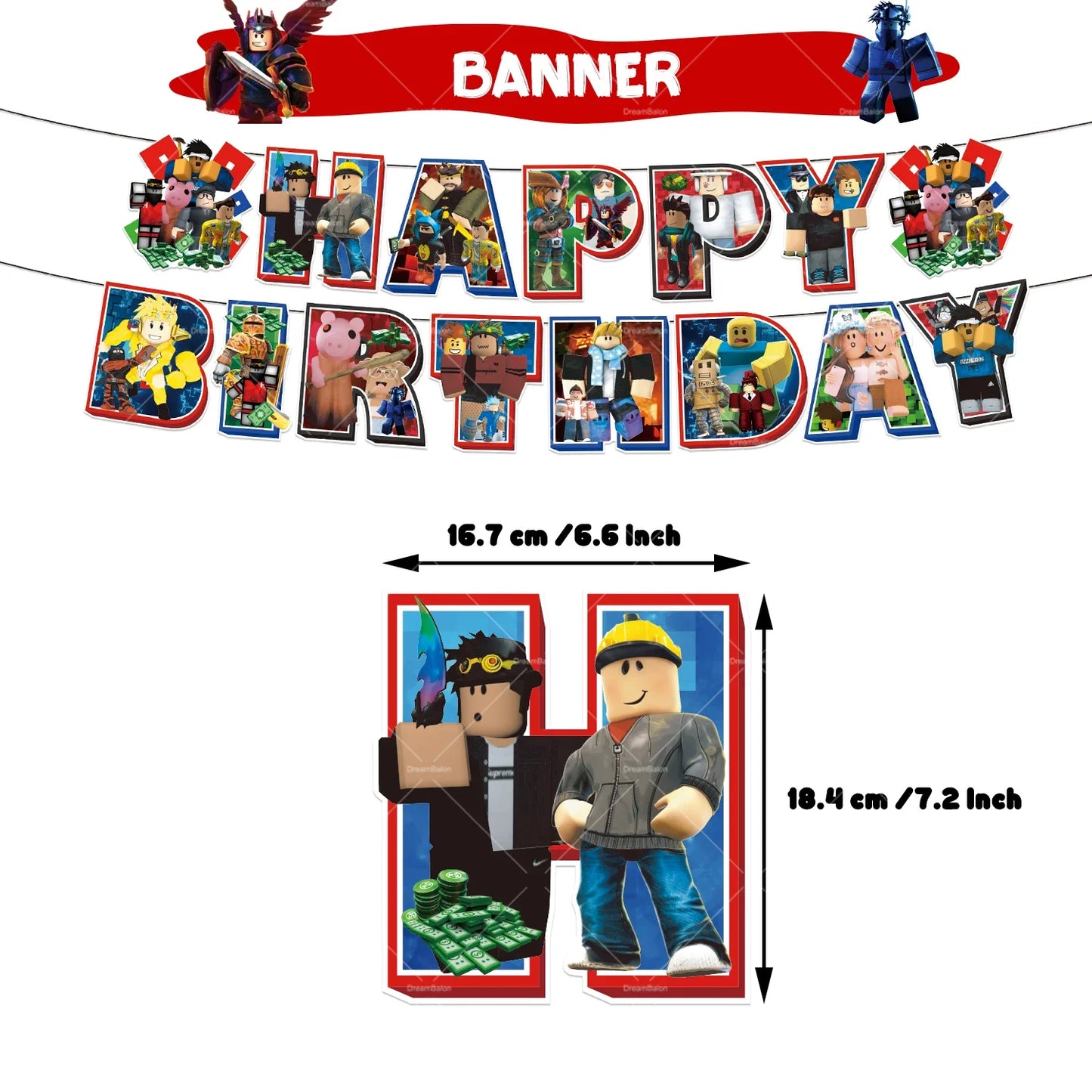 Roblox Birthday Party Decorations