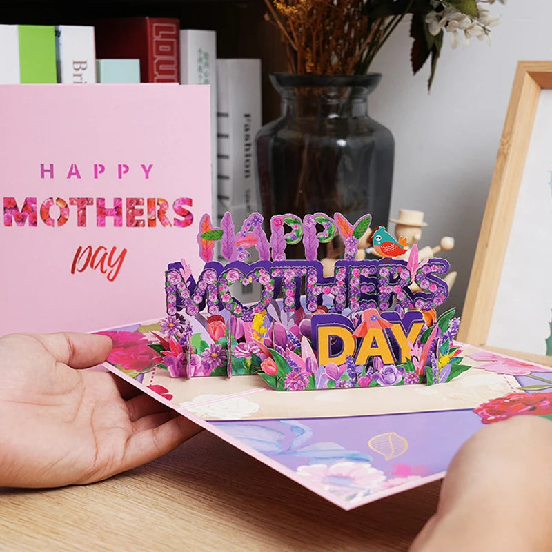 3D Mother's Day Flower Pop-up Card