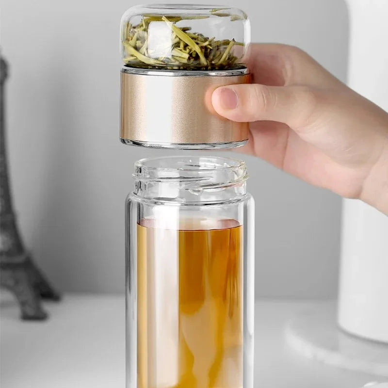 Glass Tea Infuser With Tea Filter