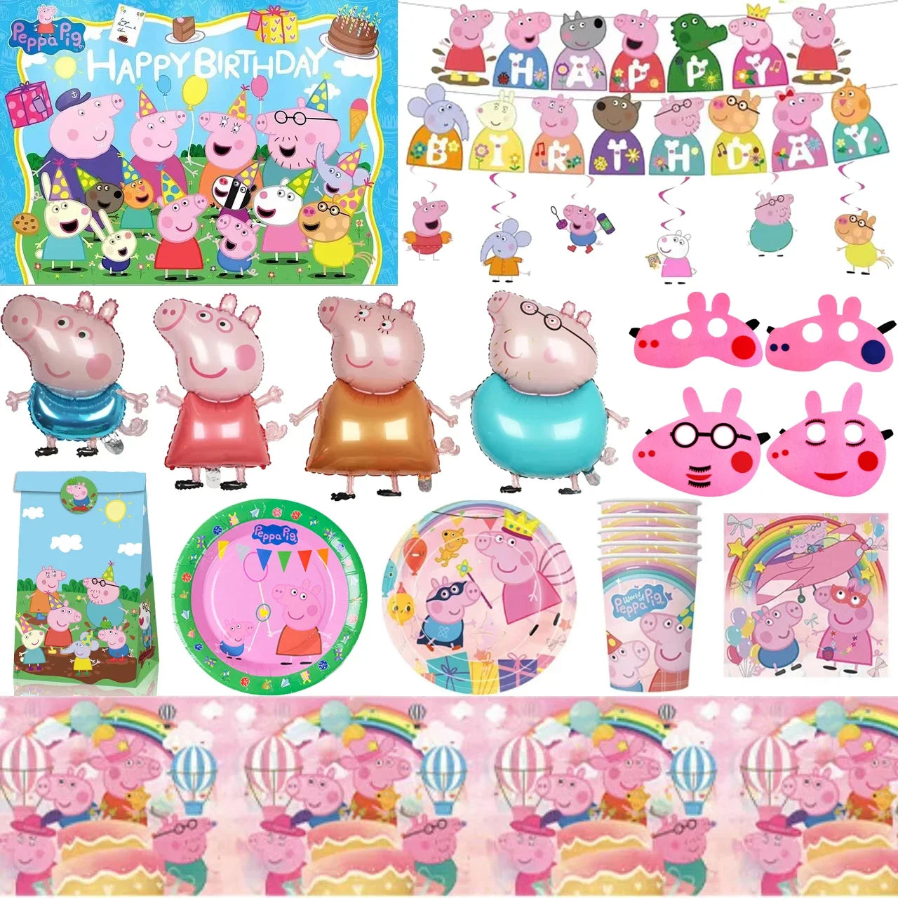 Peppa Pig Balloons Birthday Party Supplies