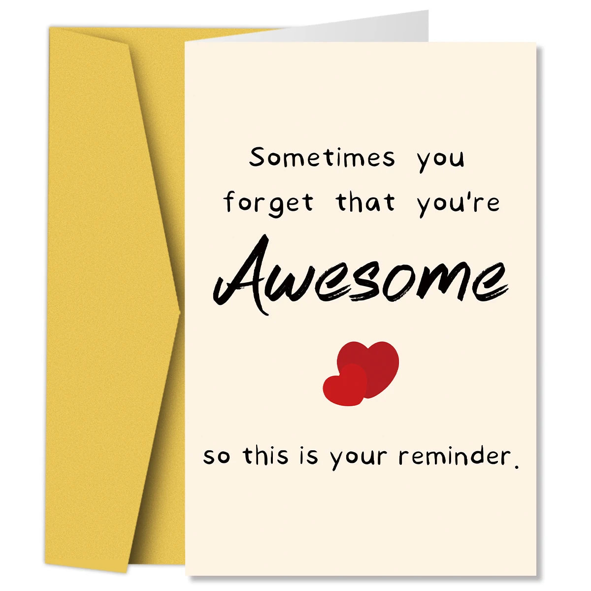 1pc Valentine's Card, "Sometimes You Forget You're Awesome"