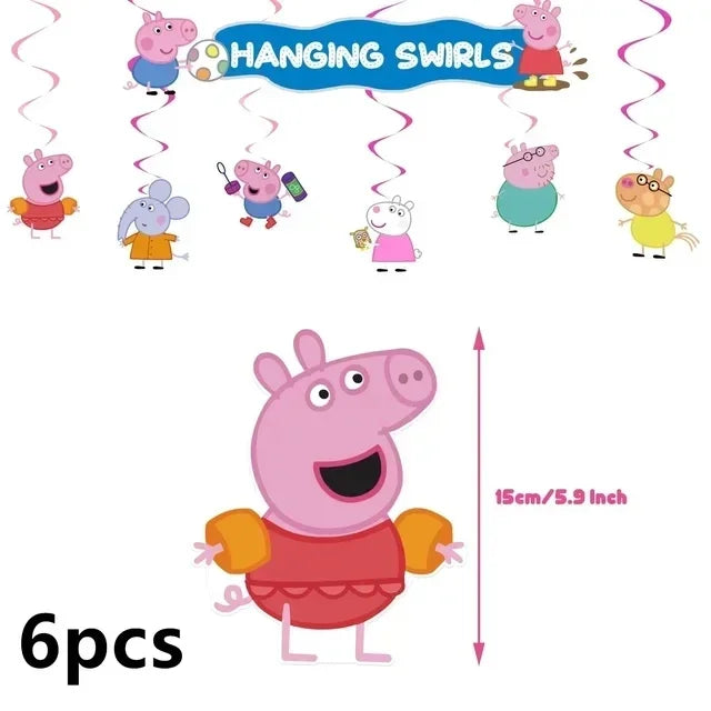 Peppa Pig Balloons Birthday Party Supplies