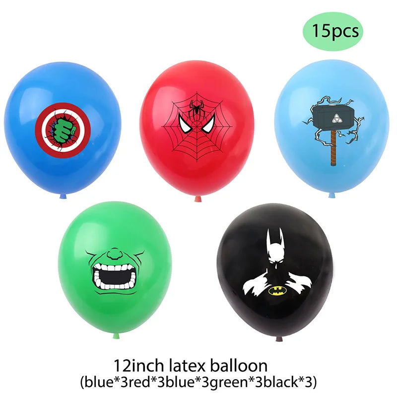 MARVEL Super Hero Balloon Spiderman Aluminum Foil Balloons Kids Birthday Party Decoration The Avengers Iron Man Party Supplies