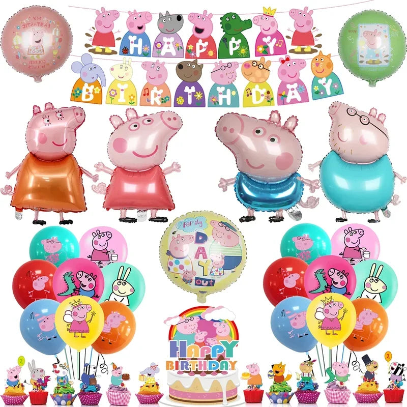 Peppa Pig Balloons Birthday Party Supplies