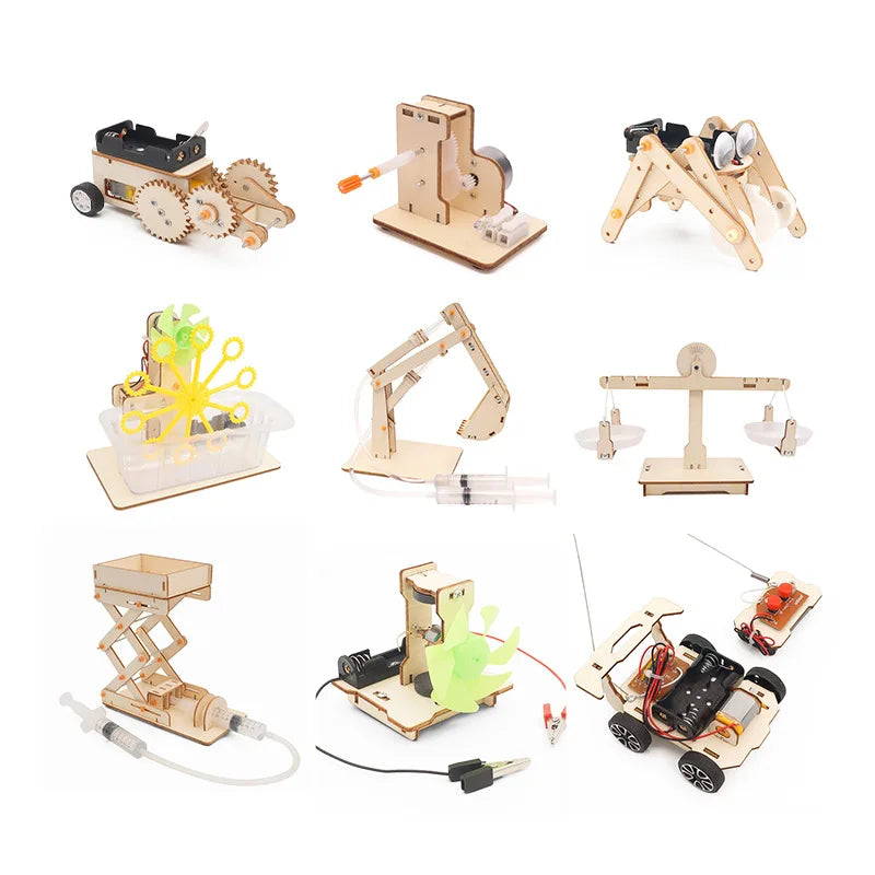 DIY STEM Physical Model Science Educational Toy Handmade Small Craft Technology Project