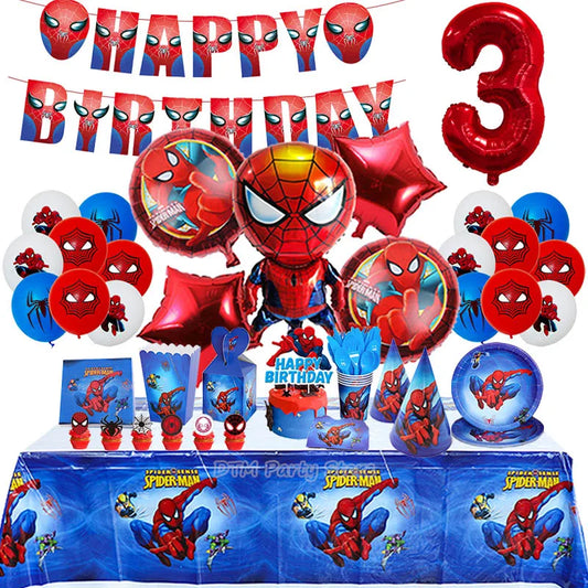 SpiderMan Birthday Party Decorations