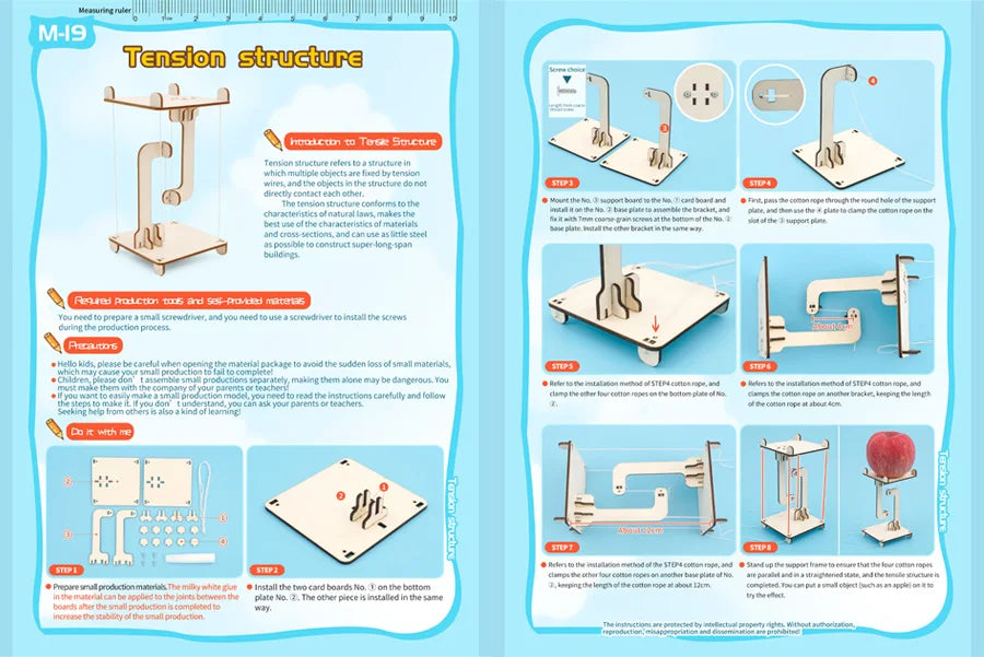 DIY STEM Physical Model Science Educational Toy Handmade Small Craft Technology Project