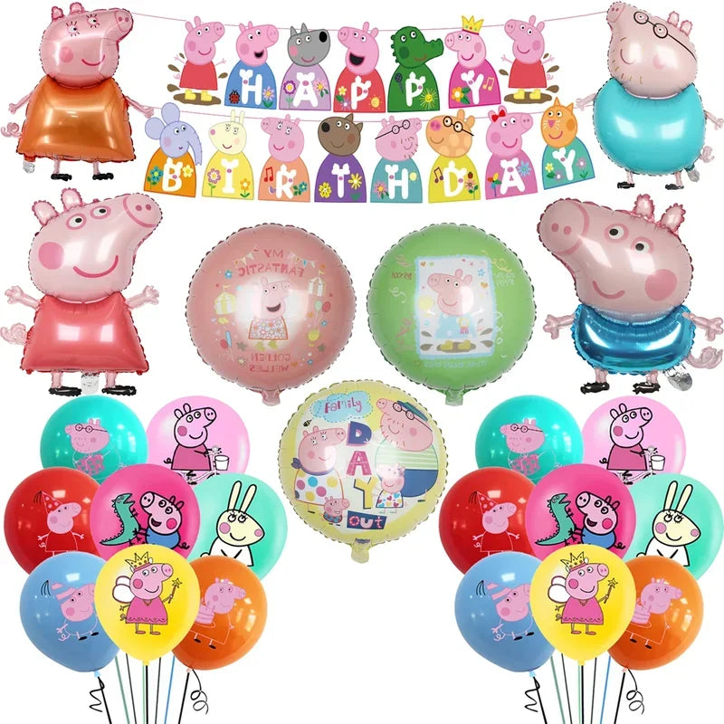 Peppa Pig Balloons Birthday Party Supplies