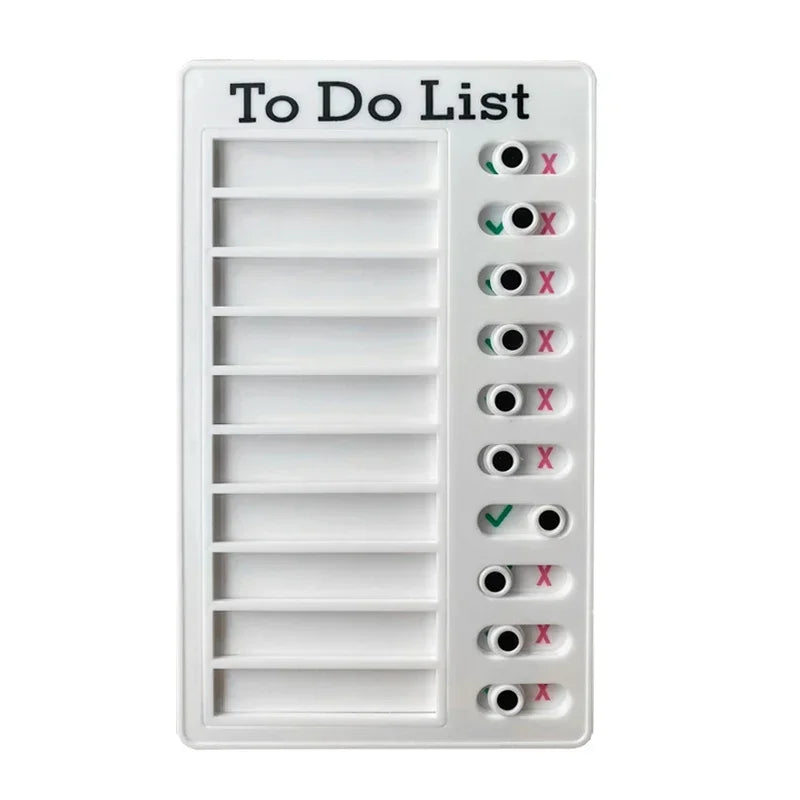 Creative Self Discipline Check List, Daily To Do List Memo Board