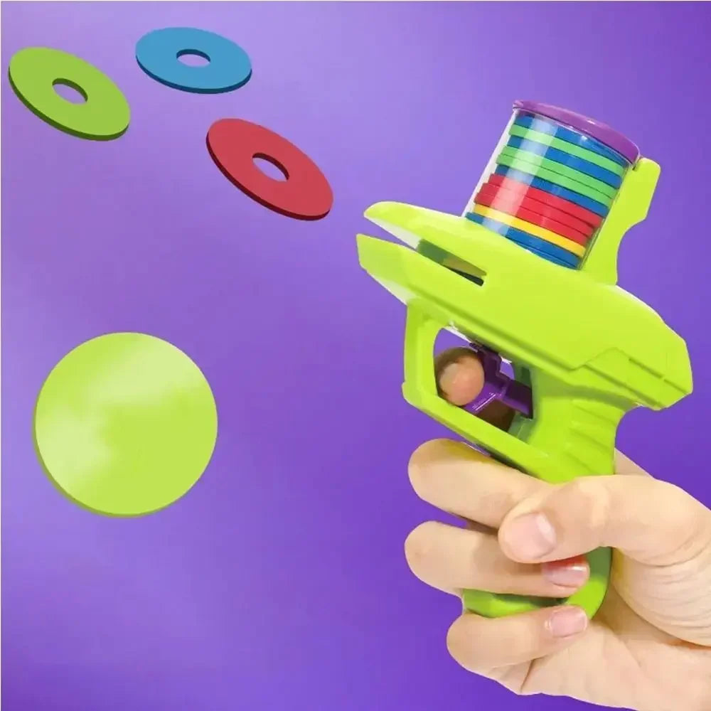 Mini Carrot Flying Disc Launcher Toy