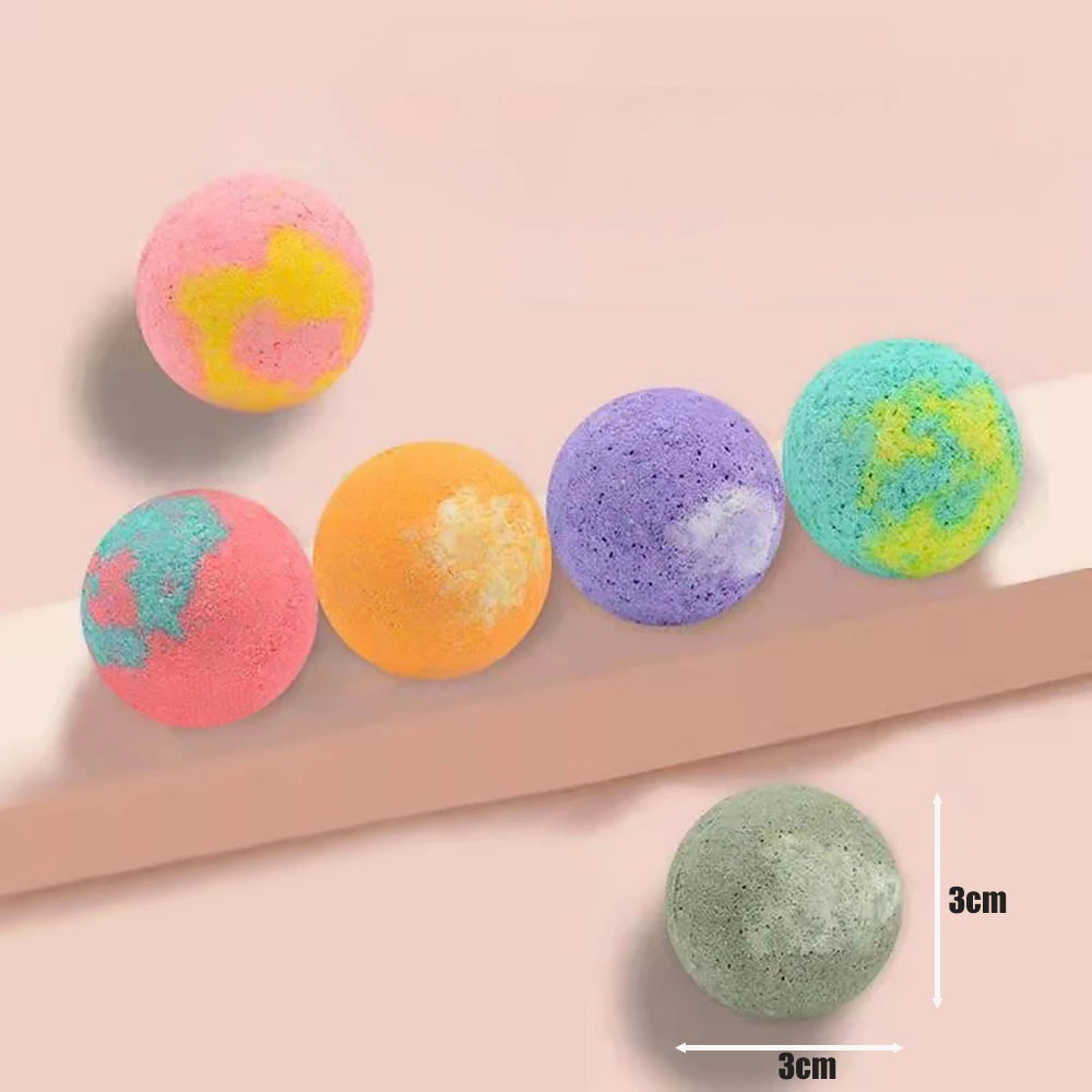 12Pcs/Set Bubble Bath Bombs Body Stress Relief & Exfoliating