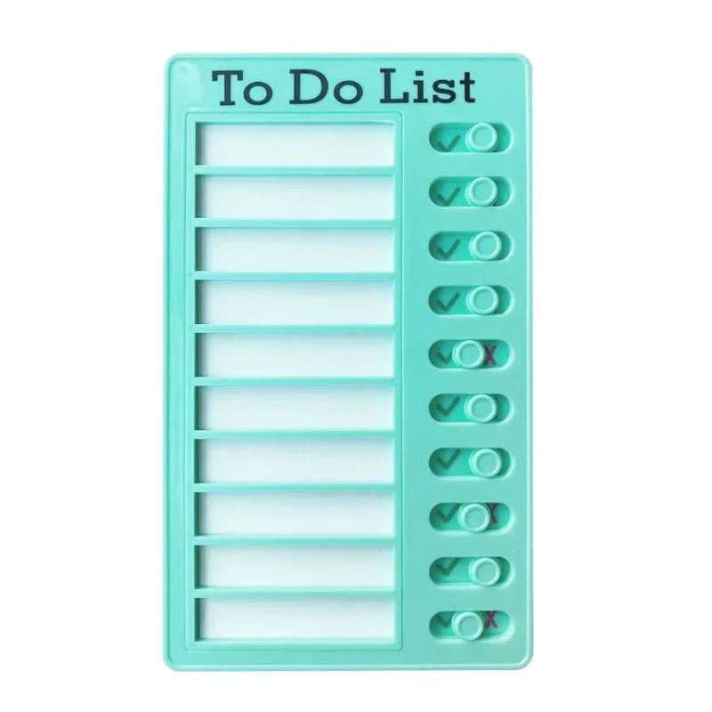 Creative Self Discipline Check List, Daily To Do List Memo Board