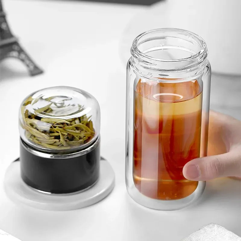 Glass Tea Infuser With Tea Filter