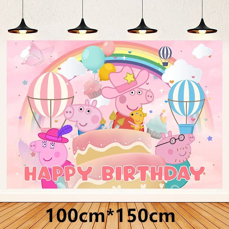 Peppa Pig Balloons Birthday Party Supplies