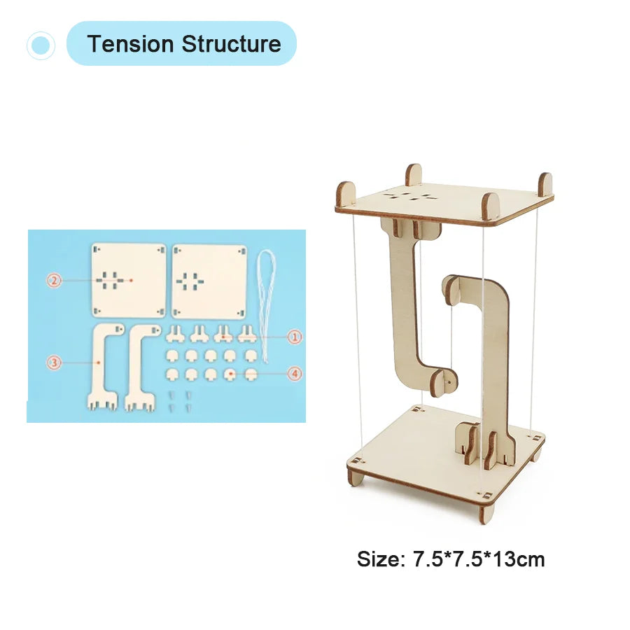 DIY STEM Physical Model Science Educational Toy Handmade Small Craft Technology Project