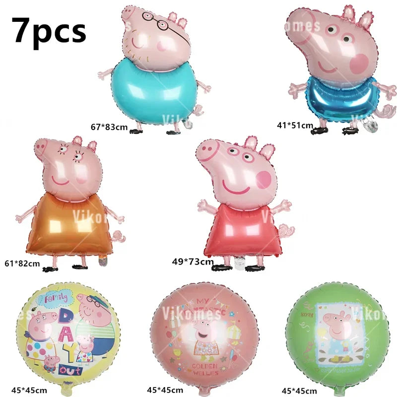 Peppa Pig Balloons Birthday Party Supplies