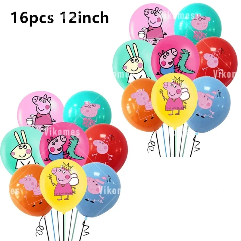 Peppa Pig Balloons Birthday Party Supplies