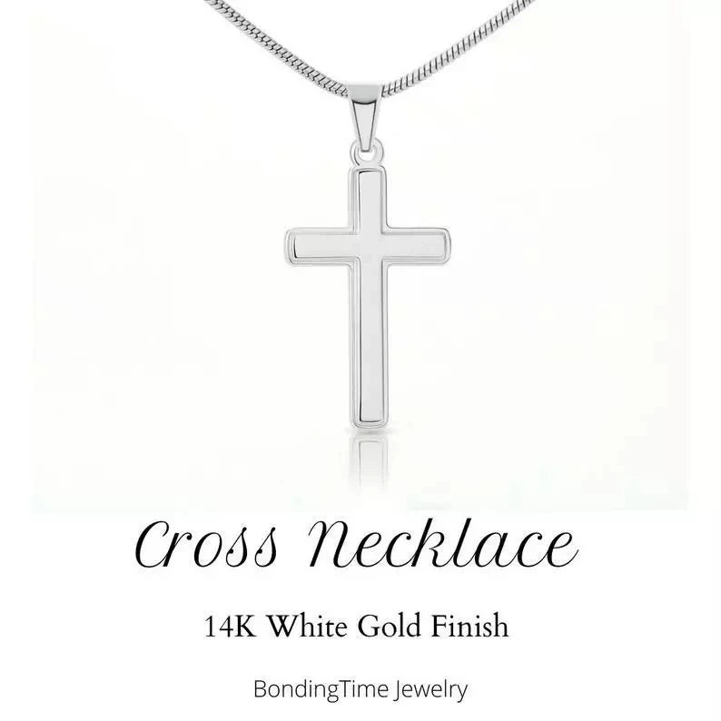 Valentine's Day Gift "To My Man", Cross Necklace Stainless Steel