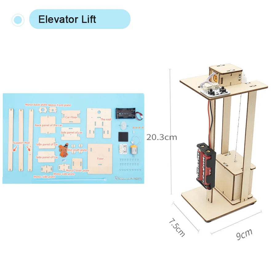 DIY STEM Physical Model Science Educational Toy Handmade Small Craft Technology Project