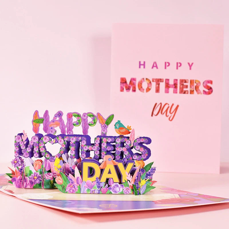 3D Mother's Day Flower Pop-up Card