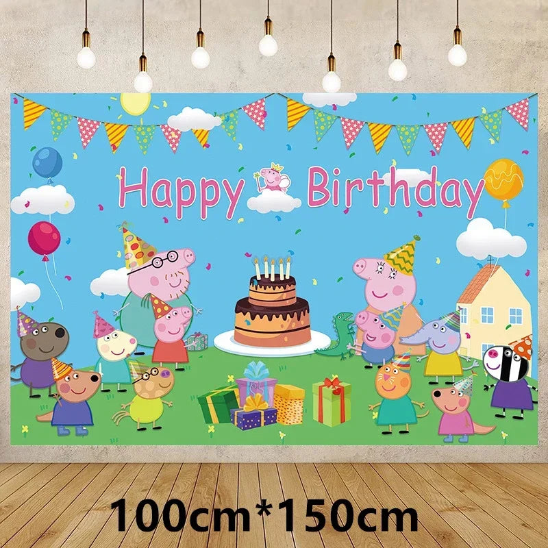 Peppa Pig Balloons Birthday Party Supplies