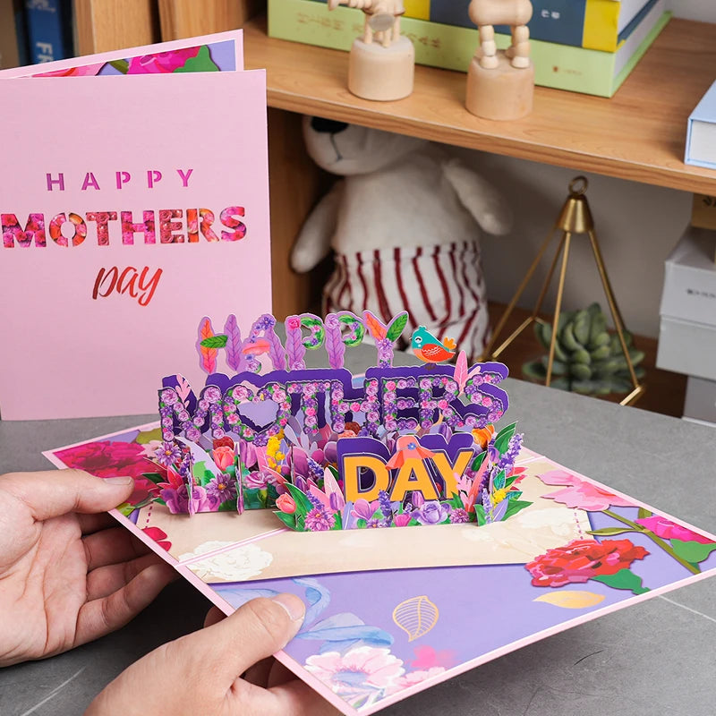 3D Mother's Day Flower Pop-up Card