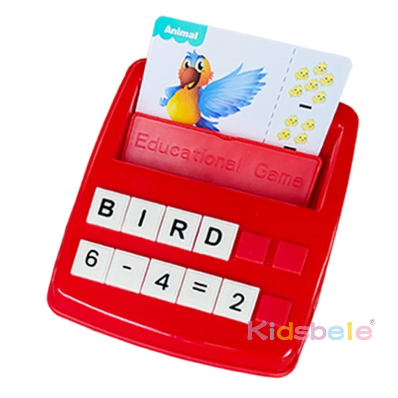 Matching Letter Game For Kids 2 in 1 Educational Toys Alphabet Spelling & Reading Number & Colour Recognition