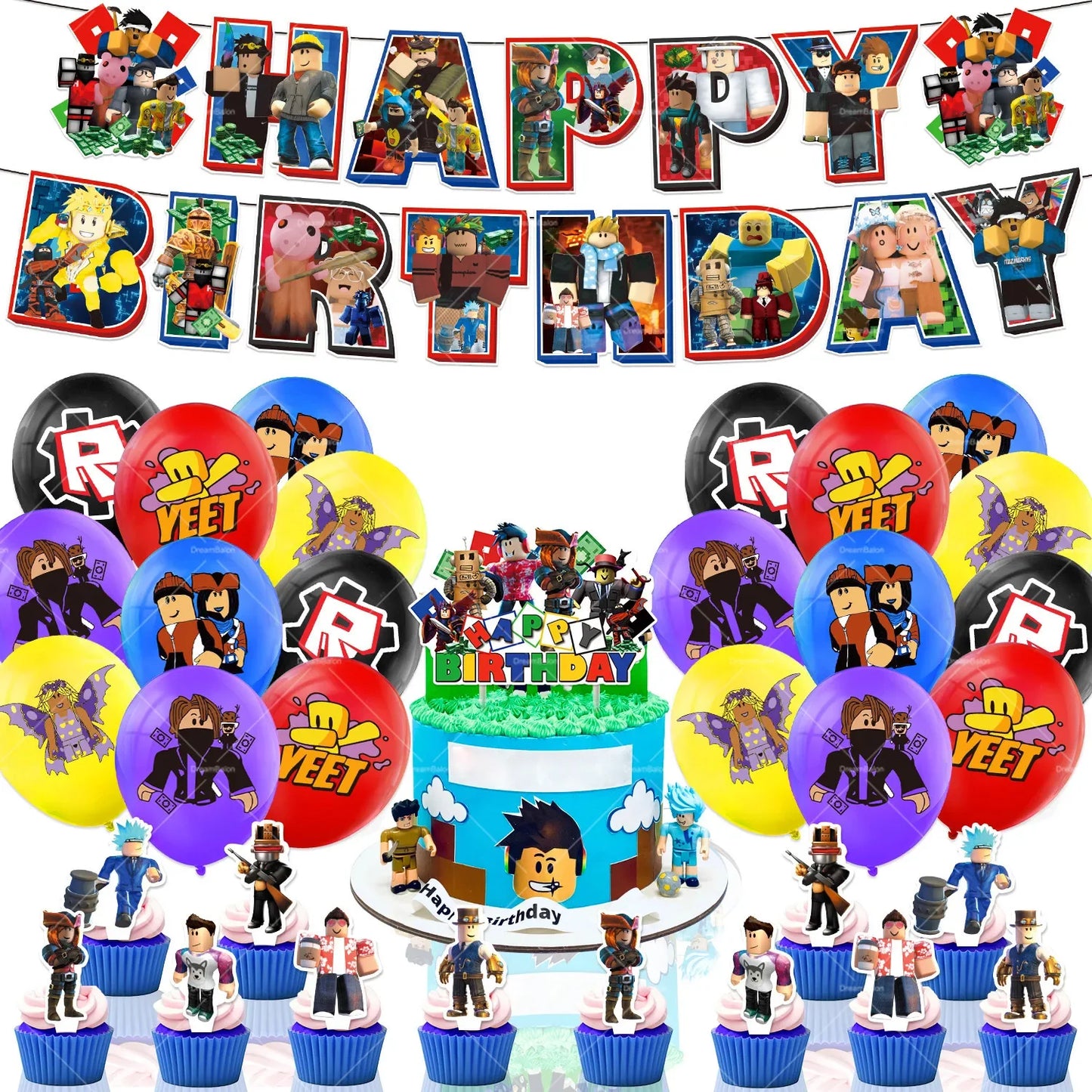 Roblox Birthday Party Decorations