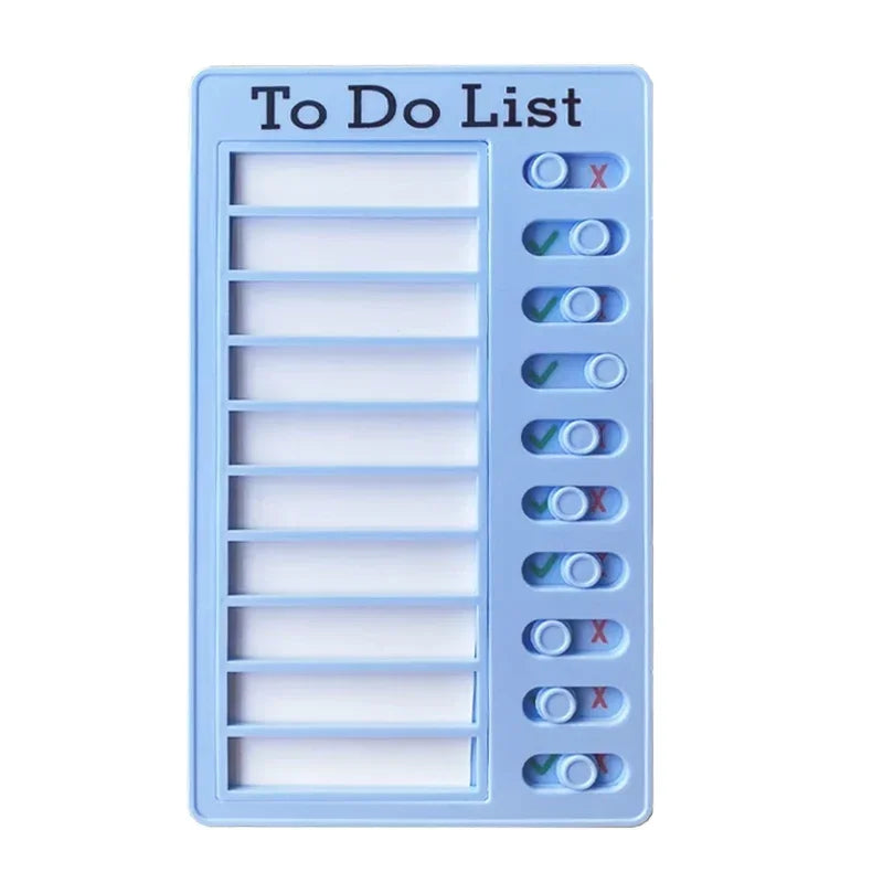 Creative Self Discipline Check List, Daily To Do List Memo Board