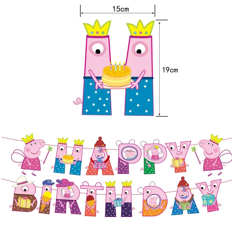 Peppa Pig Balloons Birthday Party Supplies