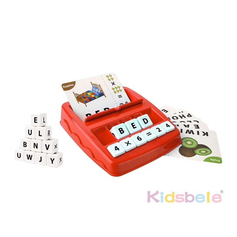 Matching Letter Game For Kids 2 in 1 Educational Toys Alphabet Spelling & Reading Number & Colour Recognition