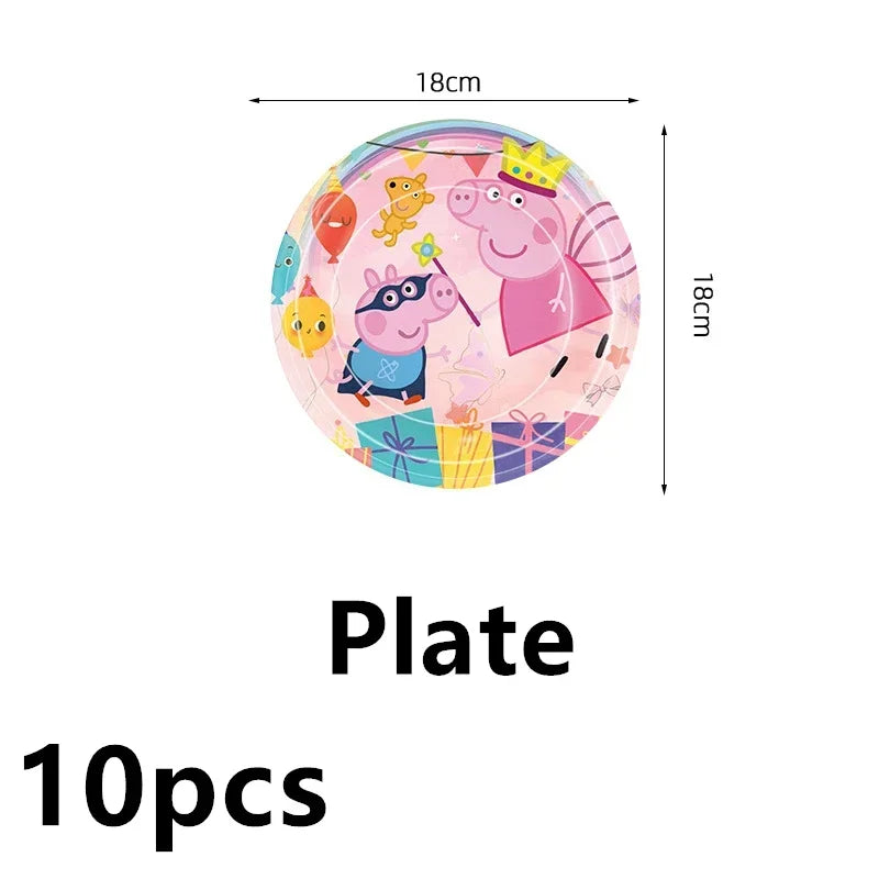 Peppa Pig Balloons Birthday Party Supplies