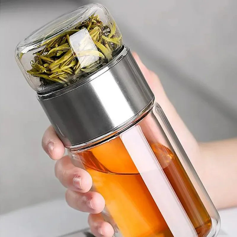 Glass Tea Infuser With Tea Filter