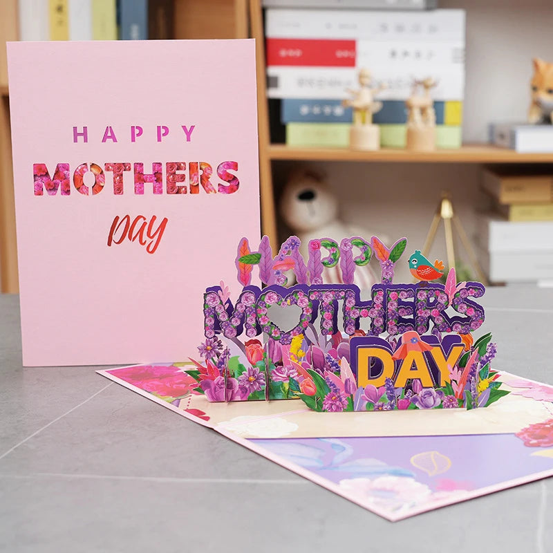 3D Mother's Day Flower Pop-up Card