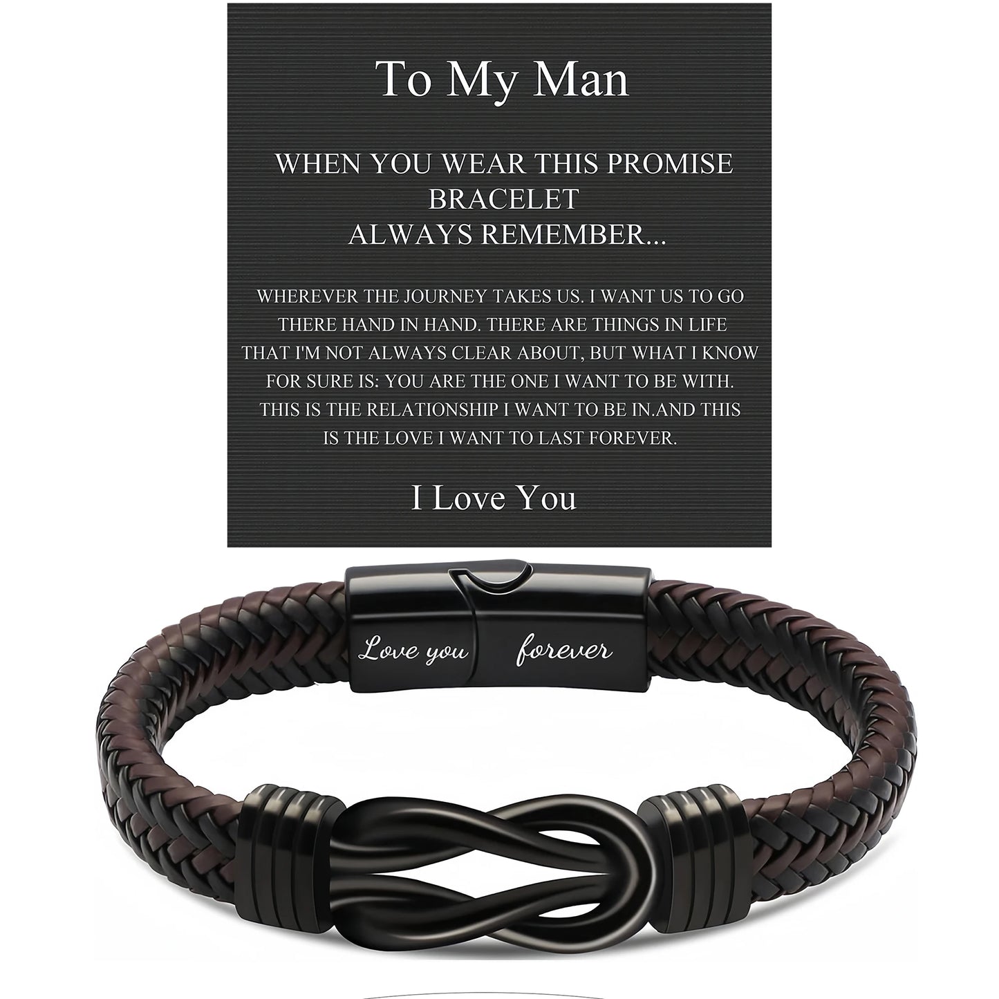 Valentine's Day Gifts for Him, Leather Bracelet